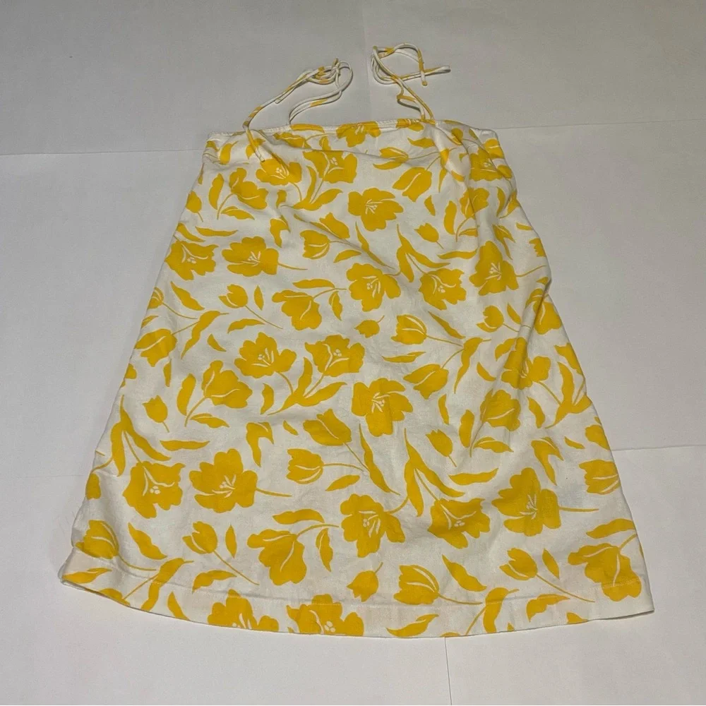 ❤️Old Navy Floral And White Yellow Women’s Sun Dress - Picture 3 of 5